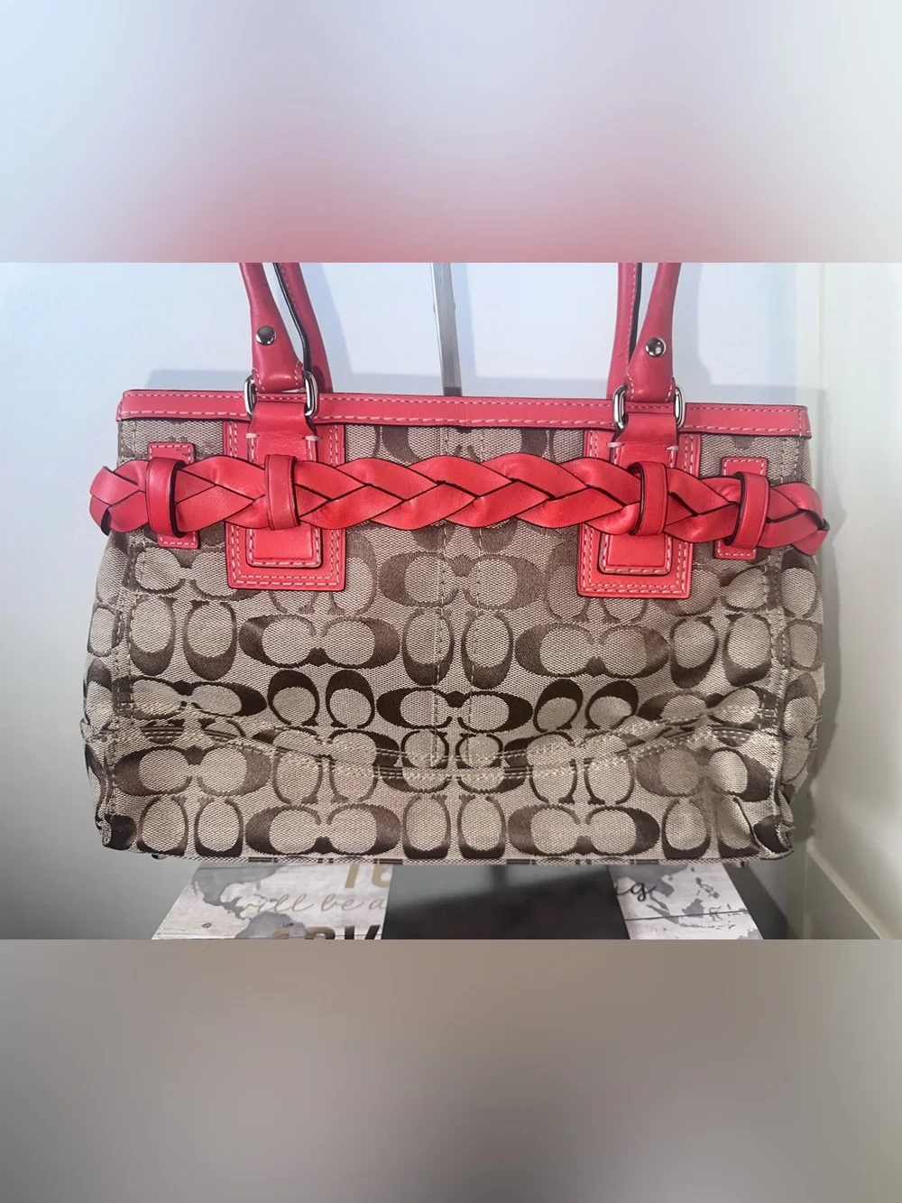 Coach satchel signature